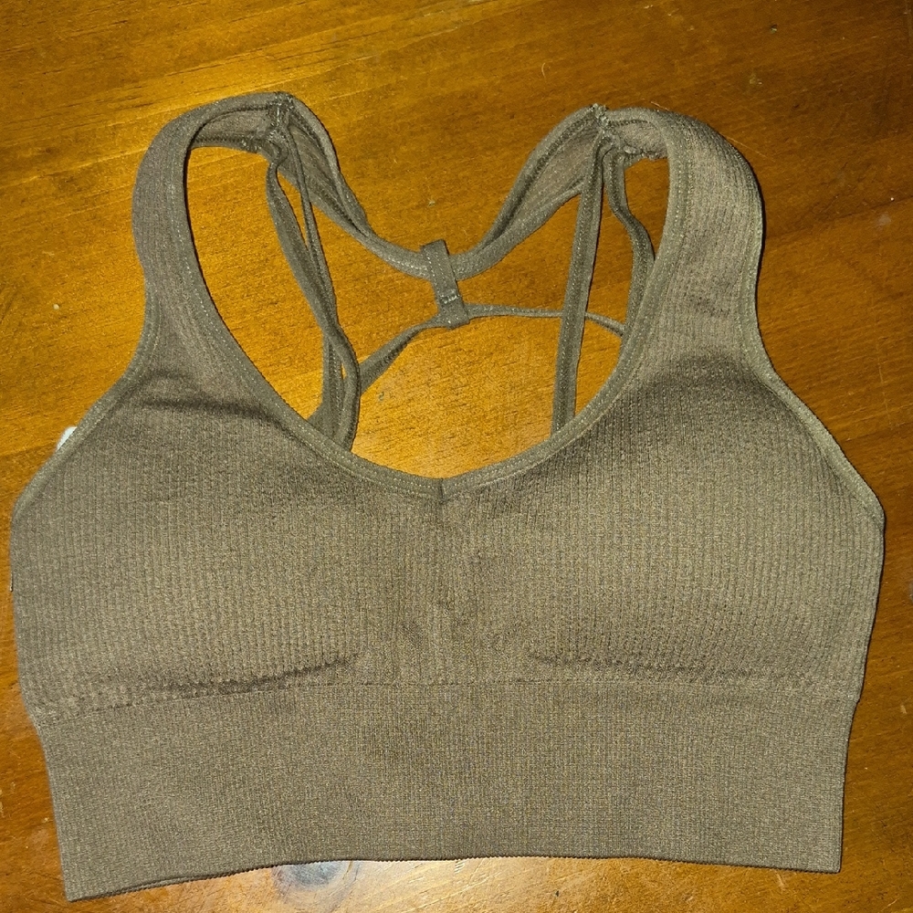NVGTN Olive Sports Bra